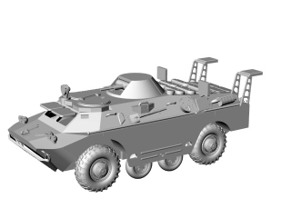 BRDM-2rch chemický a radiační průzkum - 1:87